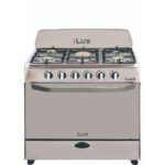 Ilux Cuisinière à Gaz – 5 Feux – LXG-75SS – Inox