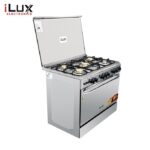 Ilux Cuisinière à Gaz 5 Feux LXG-9060SS – Inox
